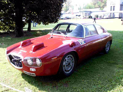 Lancia Flavia Sport body by Zagato with extra air intakes and fan