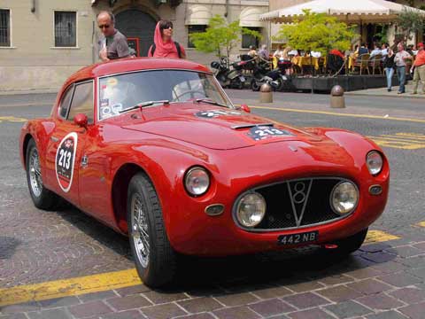 1953 Fiat Otto Vu a veteran of many postwar Mille Miglias