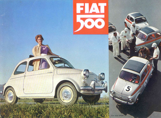 We present a full Fiat 500 brochure printed for the US market circa 1960