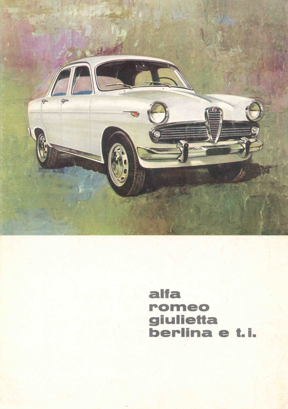 1962 Alfa Romeo Giulietta Berlina e ti Brochure