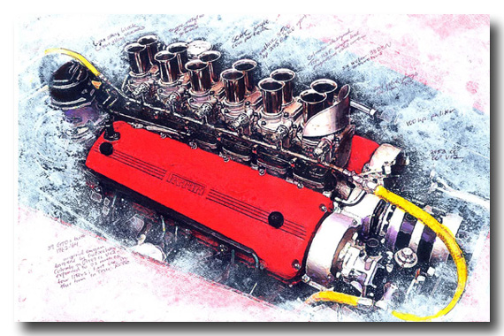 ferrari-engine-570-framed ferrari-engine