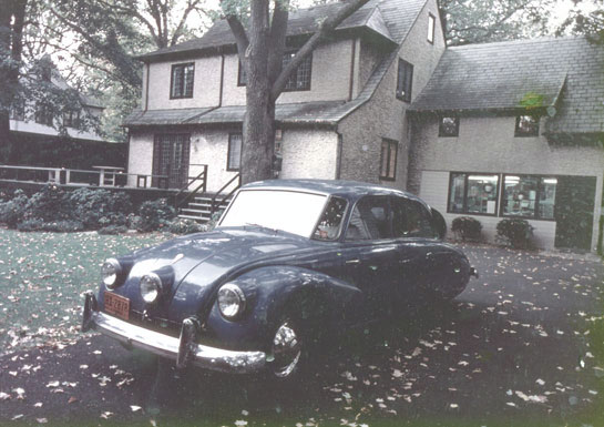 My Tatra T87 behind my house in Pelham Manor New York